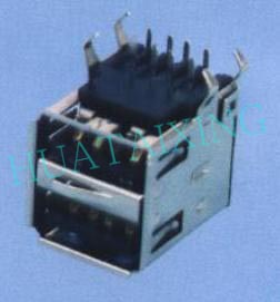 USB AF 90° 雙層半包單彈片